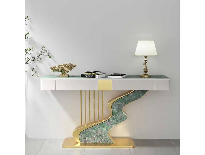 Midcentry-Table Console Nordique Moderne en Métal, Couloir d'Entrée, Table Console de Luxe, Meubles de Salon, Correction par Wohnzimmer Tisch
