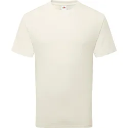Pure Cotton T | T-Shirt Herren & Damen | 100 % Bio-Baumwolle, Rundhals, klassischer Schnitt, Tear-Away Label | Nachhaltiges Basic Shirt, natur, XL
