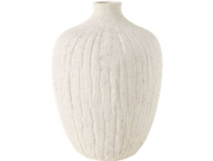 Vase céramique déco texturé blanc 27 cm Siméon