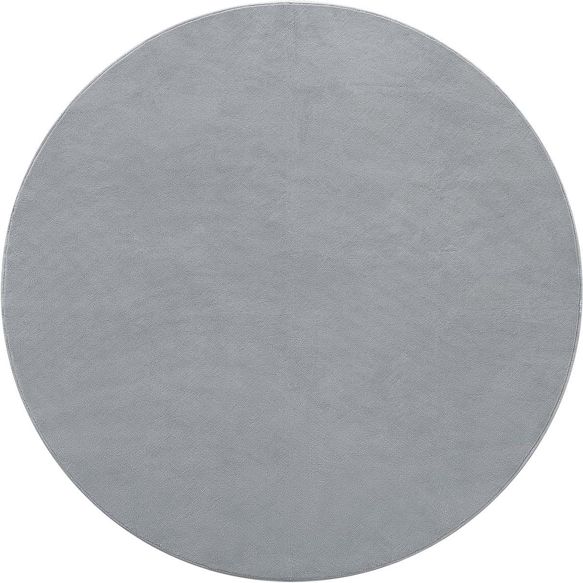 Wasbaar Rond Vloerkleed - Grijs - Antislip