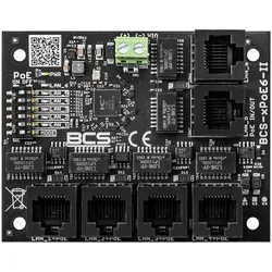 BCS BCS-xPoE6-II Universal PoE-Switch für IP-Überwachungskameras (6 Ports), Netzwerk Switch, Schwarz