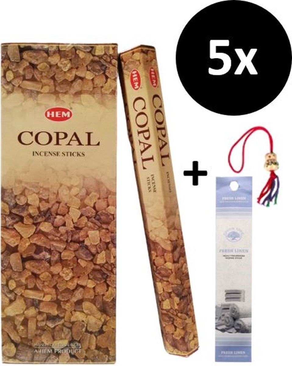 Wierookstokjes Copal - 105 stuks met gelukspoppetje