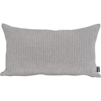 Dekokissen H.O.C.K. "Jonny", grau (hellgrau, unifarben), B:50cm H:10cm L:30cm, Obermaterial: 100% Polyester. Füllung: 100% Polyester, Dekokissen_Sitzkissen_Kissenhüllen, Cordkissen inkl. Füllung, 45x45cm, Dekokissen, strukturiert