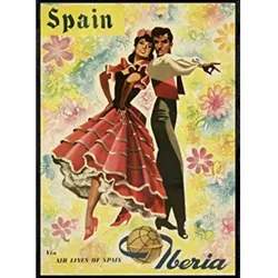 POSTER Europa Spanien A3 Rahmenlos