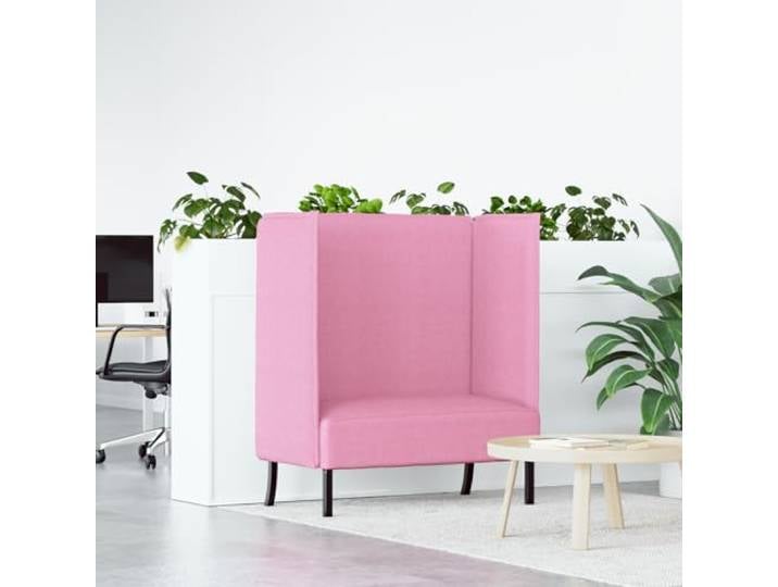 HEFZGDB Hochlehner-Sofa Rosa 109x56x121 cm Stoff Modernes Ecksofa Ergonomische Unterstützung Kompakt Geräumig Robuste Bauweise Niedriger Pflegeaufwand Bequeme Kastenpolster Schlankes