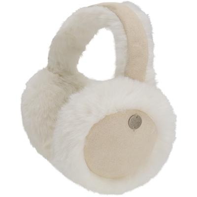Ohrenwärmer CHILLOUTS "Jenna Earmuff", Damen, light beige, Strick, Obermaterial: 100% Polyester, Mützen, Kuschelige Ohrwärmer für kalte Wintertage