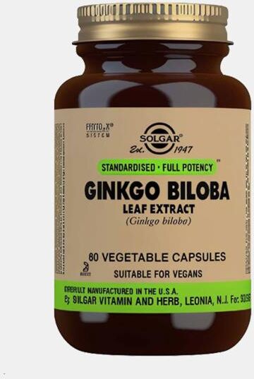 GINKGO BILOBA 60 CAPSULAS SOLGAR
