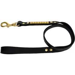 Barry King Smycz dla psa, wzór kości, 25MM/110CM czarna (Hund), Tierpflegegerät