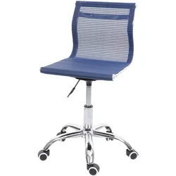 Bürostuhl MCW-K53, Drehstuhl Schreibtischstuhl Computerstuhl, Netzbezug Stoff/Textil ~ blau
