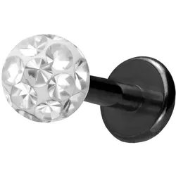 Titan Labret mit Innengewinde EPOXY-KUGEL
