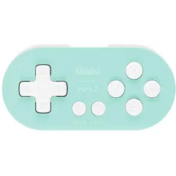 8bitdo Zero 2 (Android, Mac, PC, Switch), Gaming Controller, Blau, Türkis