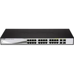 D-Link Dgs-1210-24p (28 Ports), Netzwerk Switch, Schwarz