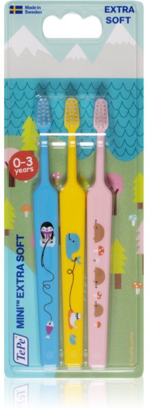 TePe X-Soft 0-6y brosses à dents 3 pcs