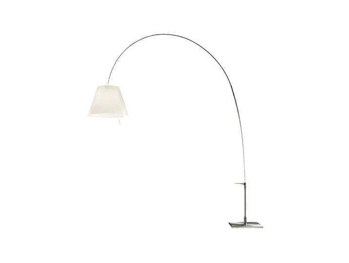 Luceplan Lampadaire Lady Costanza D13E d Abat-jour blanc, pied en aluminium