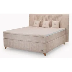 Boxspringbett SANSIBAR KATTEGAT - Bezug: Stoff