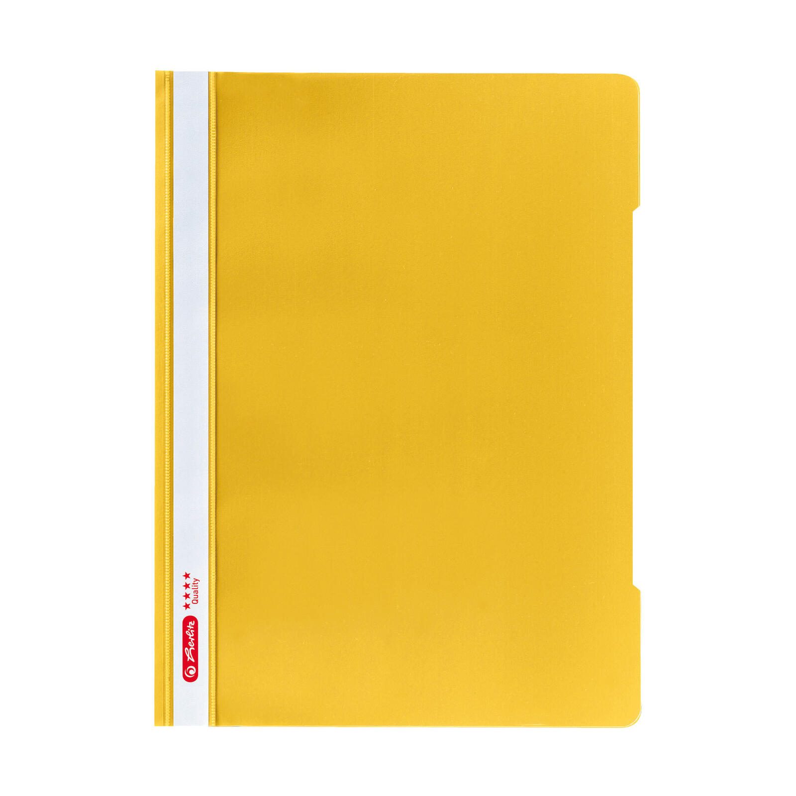 herlitz Schnellhefter Quality DIN A4 Kunststoff gelb 400194394