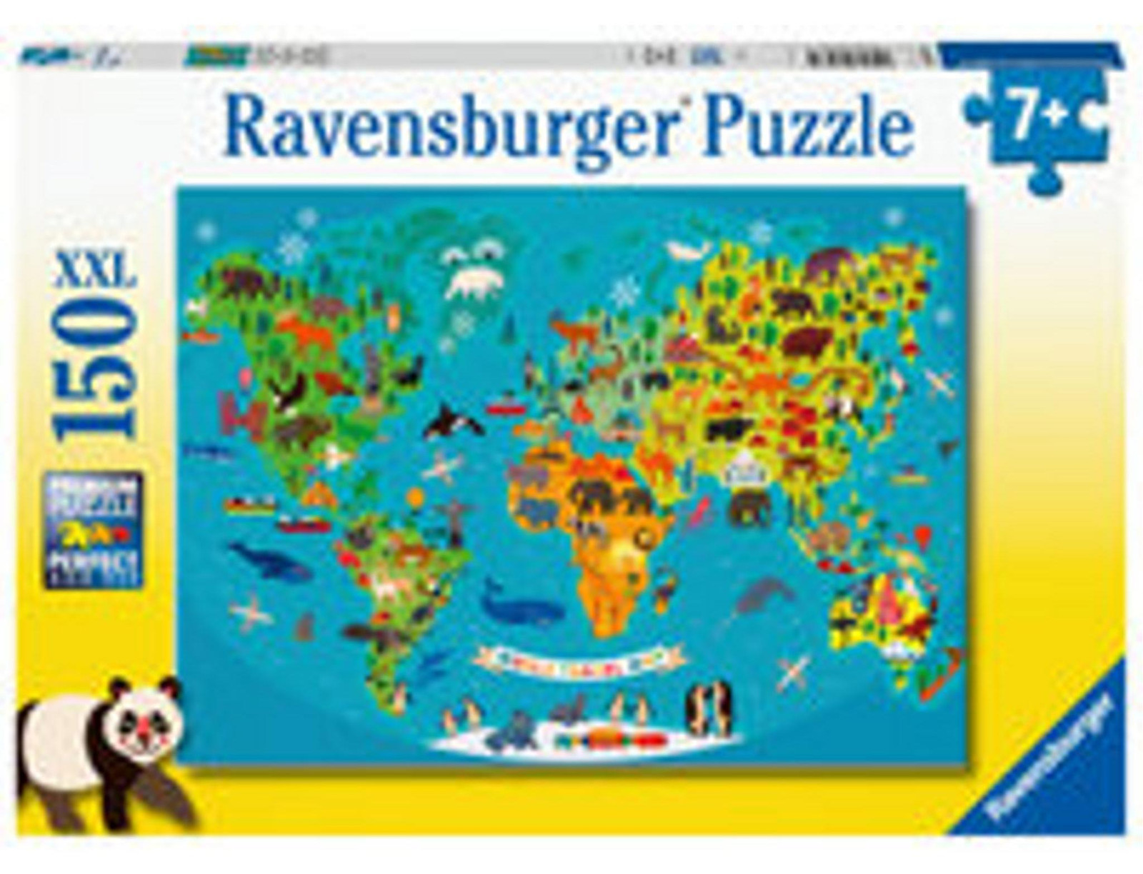Ravensburger Wereldkaart van dieren puzzel