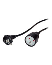 VALUE UTE-Verlängerungskabel swz 230V 5m Verlängerungskabel 5 m Schwarz (19.99.1171)