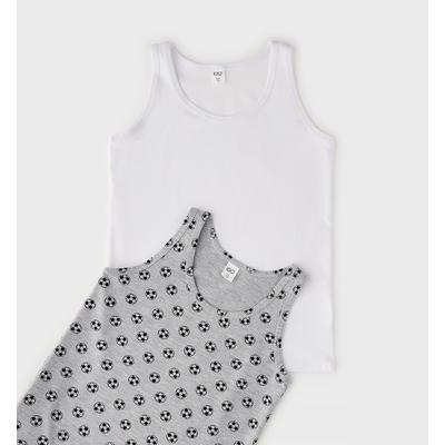 Kurzarmshirt IDO "BOY ACCESSORIES", Jungen, Gr. 98, grau (grau, schwarz), 90% Baumwolle, 10% Elastan – 47% Baumwolle, 46% Polyester, 7% Elastan, Shirts