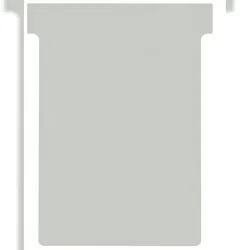 nobo T-Karten, Größe 3 / 92 mm, 170 g/qm, grau
