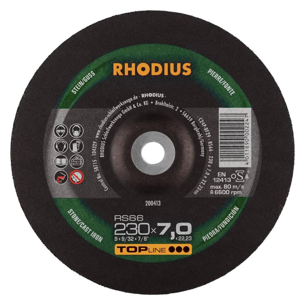 Rhodius 200413 RS66 Schruppscheibe Stein, Guss 10 St. (200413)