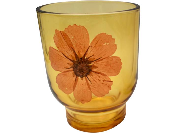 Windlicht Melanie - Farbe: gelb - Material: Glas - 142