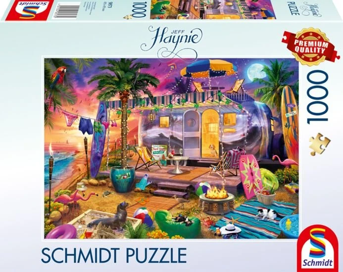 Schmidt Spiele Jeff Haynie: Mit dem Wohnwagen am Meer (1000 Teile)