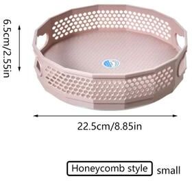 Uplift Picks Rotating Spice Rack Organizer And Lazy Susan Storage Tray pink (s)