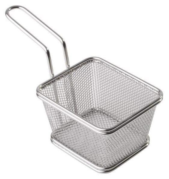 Dripio Mini frituurmand van roestvrij staal, B/D/H: 10 x 8,5 x 6,5 cm