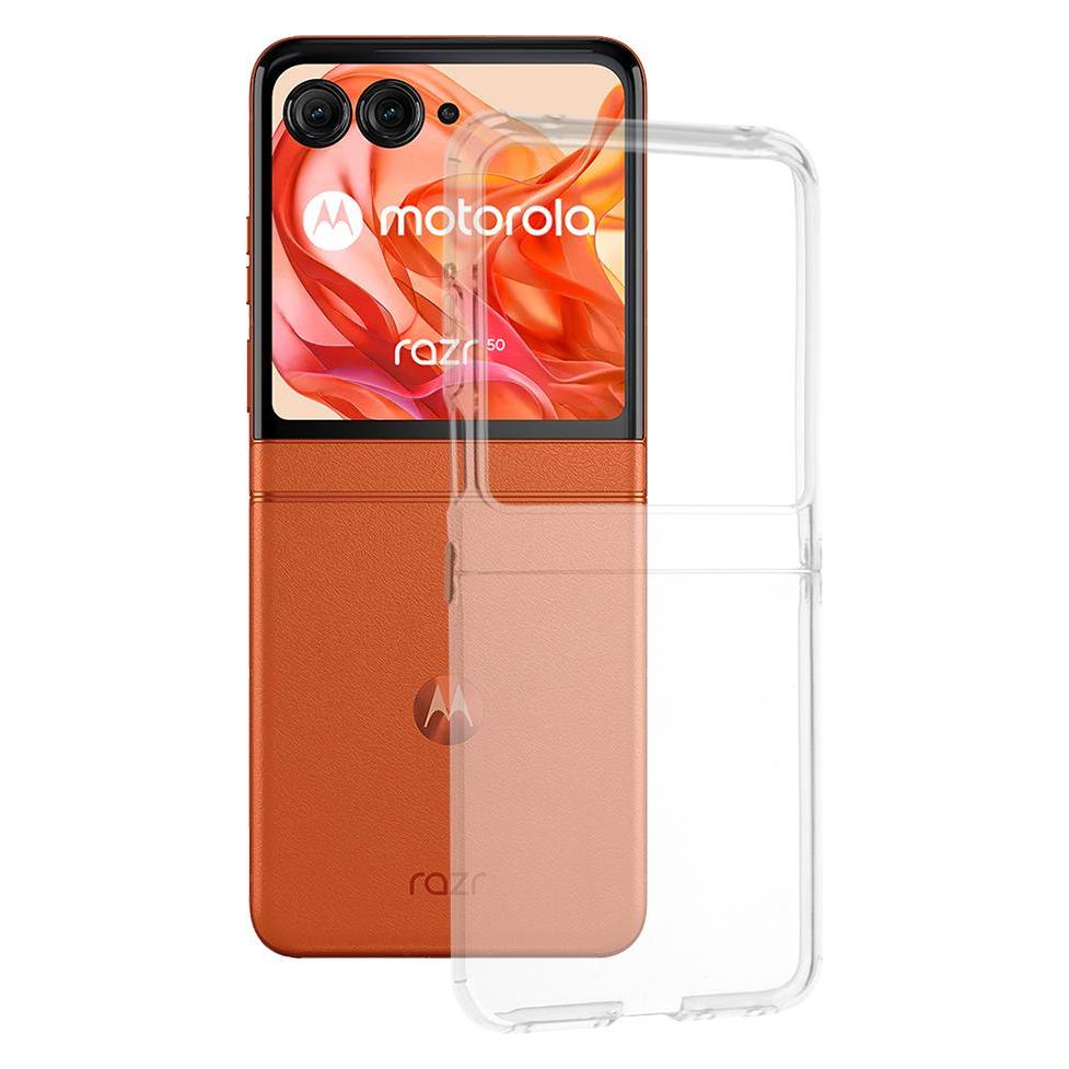Techsuit - Clear Silicone - Motorola Razr 50 - Transparent (Motorola Razr 50, Motorola Razr 60) (56360541)