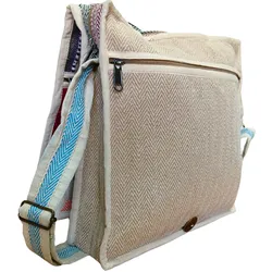 Hemp Laptop Messenger Bag - Triangle