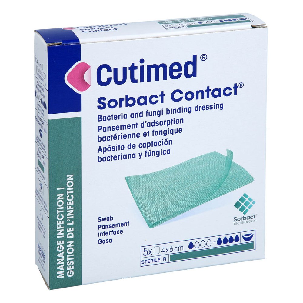 Avitamed GmbH Cutimed Sorbact Contact Kompressen 4x6 Cm 20114332