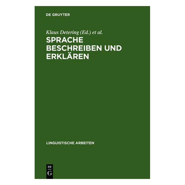 De Gruyter Sprache beschreiben und erklären (67825556)