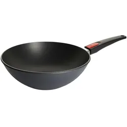 WOLL Guss-Wok- und Rührpfanne  Diamond Lite , schwarz , Aluminium-Guss , Maße (cm): H: 10  Ø: 30