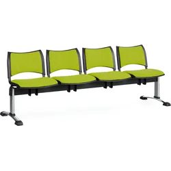 Wartezimmerbank - gepolstert Smart Biedrax LC9222z - Gestell verchromt