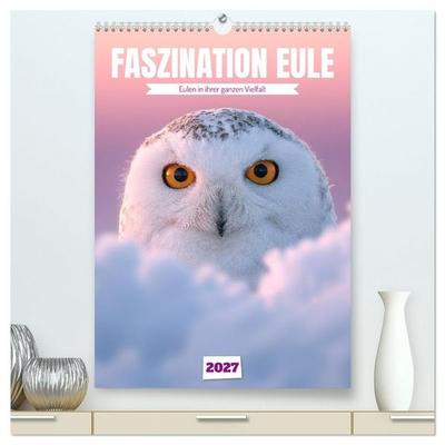 Faszination Eule - Eulen in ihrer ganzen Vielfalt (hochwertiger Premium Wandkalender 2027 DIN A2 hoch), Kunstdruck in Hochglanz