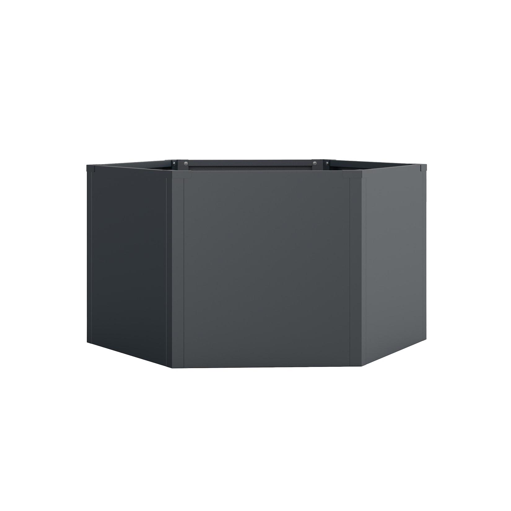 Westmann Metall Hochbeet 6-eckig Varia 52 Anthrazit 100x100x52cm