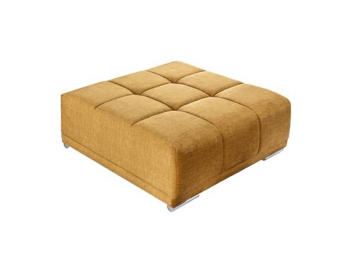 Riess Ambiente Hocker ELEGANCIA 110cm - senfgelb - Samt Montiert geliefert, Ziersteppung, stabile Konstruktion, hochwertiger Samtbezug