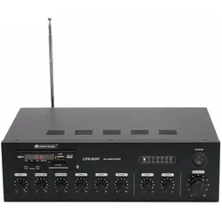 Omnitronic CPE-60P ELA ELA-Verstärker 60 W 4-Kanal 1-Zonen, Stereoverstärker, Schwarz