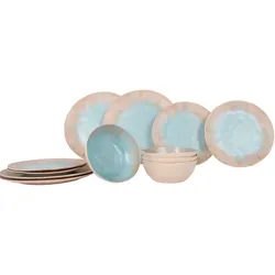 Gimex STO Geschirr-Set 12-tlg. beige für 4 Personen