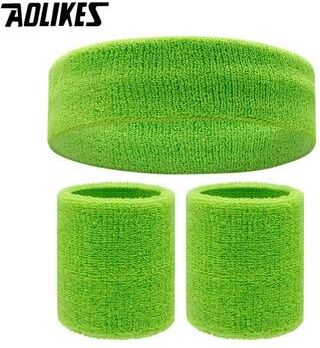 Uplift Picks AOLIKES Sports Headband And Wrist Sweatband Set fruit Green
