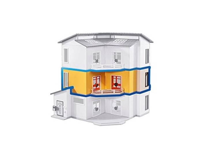 Meuble étagère - PLAYMOBIL - Maison Moderne 6554 - 1:24 - Marron - Plastique