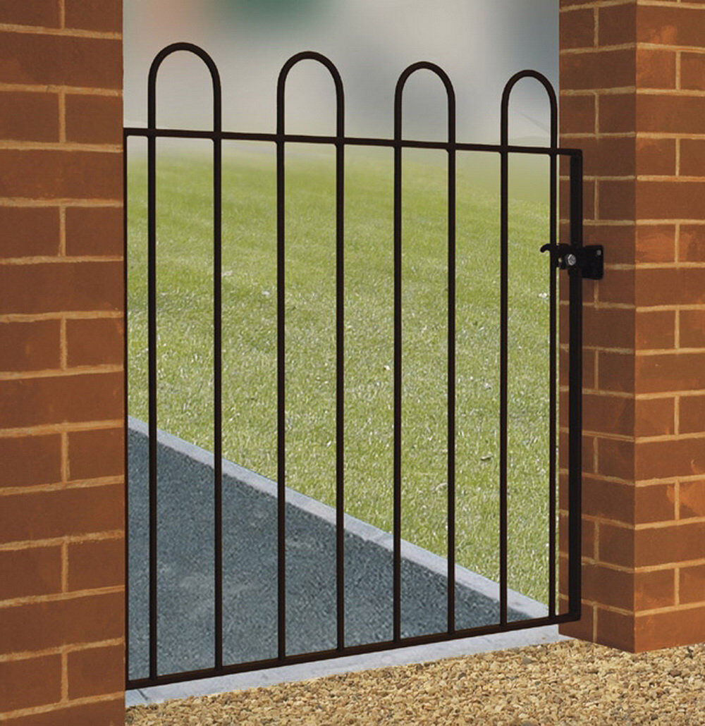 Rosalind Wheeler Zuzia 95 cm H x 90 cm W Gate Fencing Black