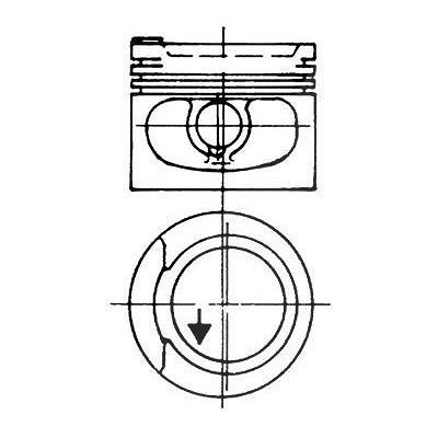 Kolbenschmidt Kolben [Hersteller-Nr. 93928600] für Seat, VW, Audi