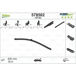 Scheibenwischer VALEO 578502 für Opel Renault Seat Fiat Alfa Romeo Citroën VW