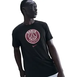 NIKE PSG Paris Saint-Germain Crest T-Shirt Herren 010 - black M