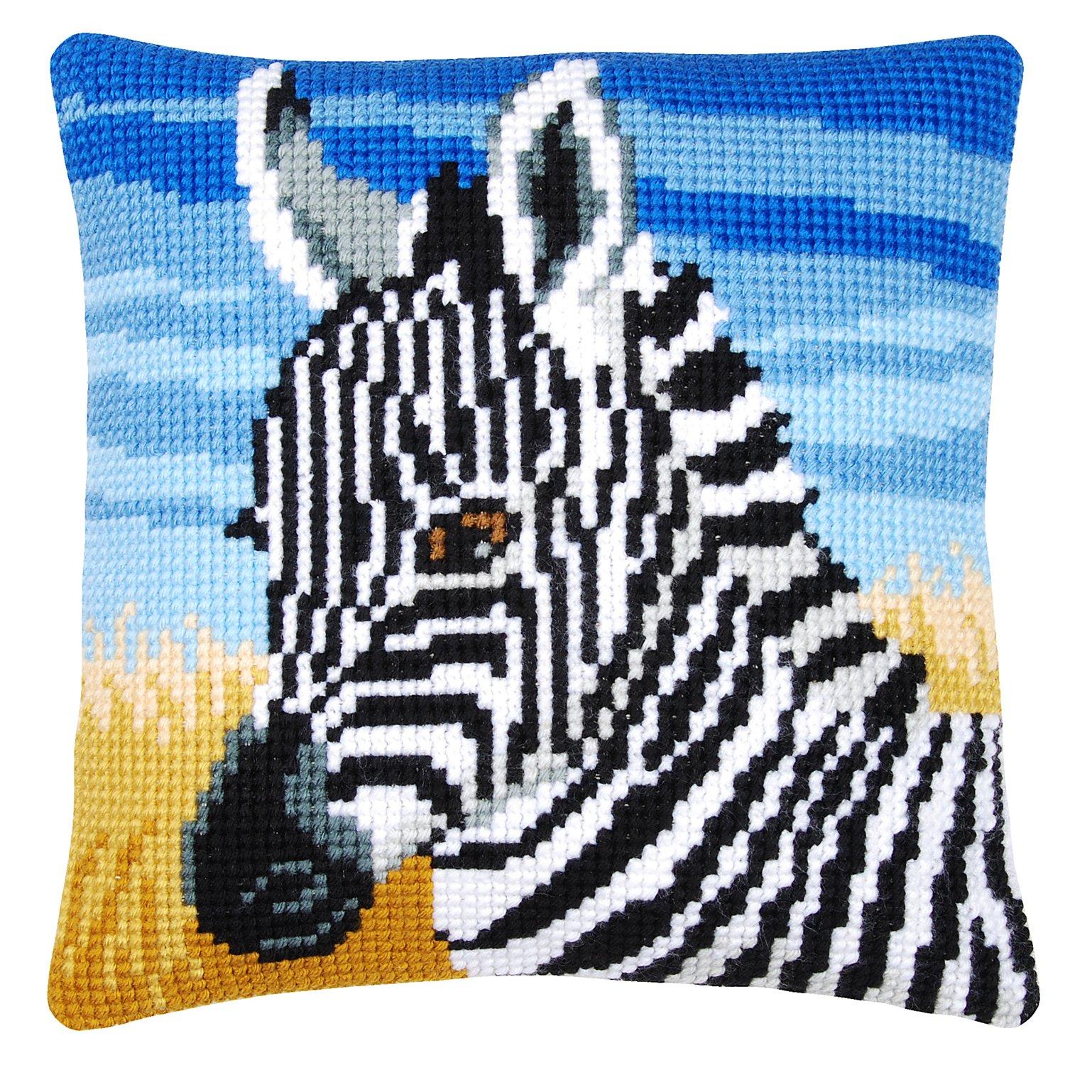 Kreuzstichkissen "Kleines Zebra"