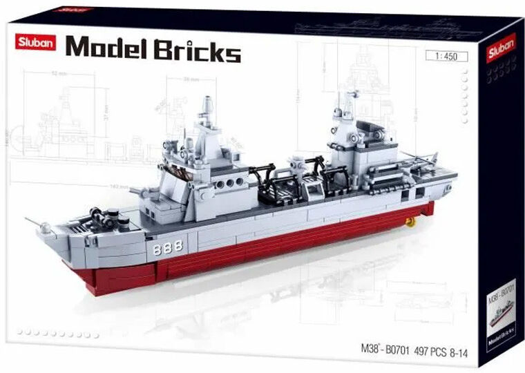 Model Bricks : Bateau de Ravitaillement échelle 1:450 497 pcs - Sluban