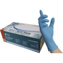 NITRAS® Einmalhandschuhe BLUE WAVE M blau