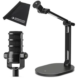 RØDE Podmic USB Mikrofon mit DS-2 Desktop-Stativ, Mikrofon